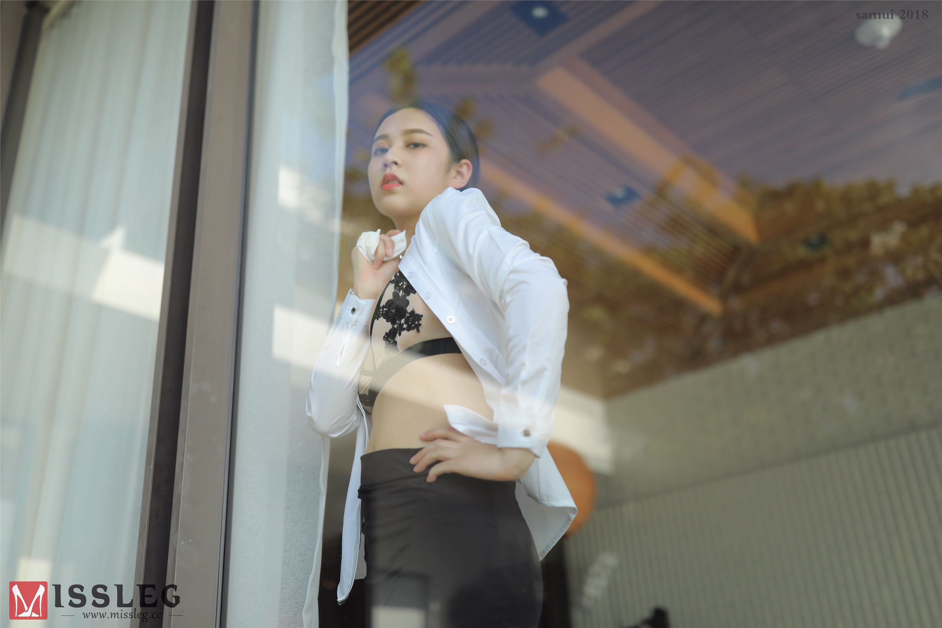 MISSLEG蜜丝  苏梅岛旅拍众筹系列 L004 OL套装 乔依琳